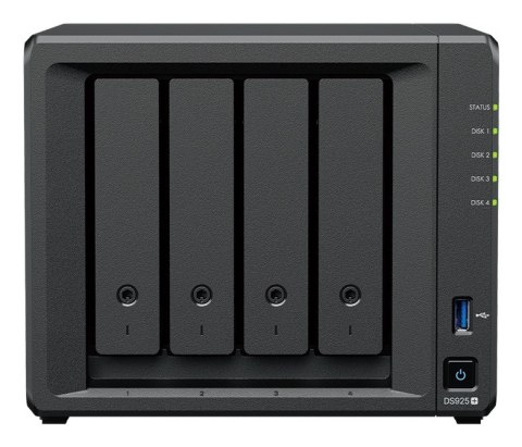 Synology NAS Synology DS925+; Tower; 4x (3.5" SATA HDD); AMD Ryzer V1500B; 4 GB DDR4 ECC SODIMM (max. 32GB) Synology NAS Synology DS925+; Tower; 4x (3.5" SATA HDD); AMD Ryzer V1500B; 4 GB DDR4 ECC SODIMM (max. 32GB)