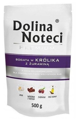 DOLINA NOTECI DOLINA NOTECI Premium bogata w królika z żurawiną - mokra karma dla psa - 500g