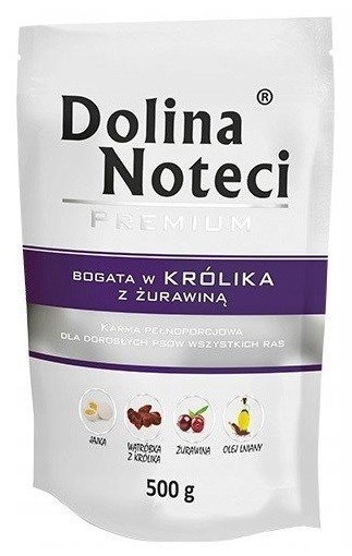 DOLINA NOTECI DOLINA NOTECI Premium bogata w królika z żurawiną - mokra karma dla psa - 500g DOLINA NOTECI DOLINA NOTECI Premium bogata w królika z żurawiną - mokra karma dla psa - 500g