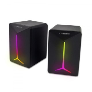 Esperanza ESPERANZA GŁOŚNIKI 2.0 USB LED RAINBOW FREVO EGS105