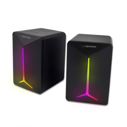 Esperanza ESPERANZA GŁOŚNIKI 2.0 USB LED RAINBOW FREVO EGS105 Esperanza ESPERANZA GŁOŚNIKI 2.0 USB LED RAINBOW FREVO EGS105