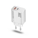 Esperanza ESPERANZA ŁADOWARKA SIECIOWA 20W USB-C PD 20W / USB-A QC 3.0 18W BIAŁA EZC105W