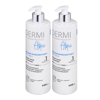 MEDICINAE Zestaw 2 x DERMI Atopic Balsam emolientowy do ciała 400ml