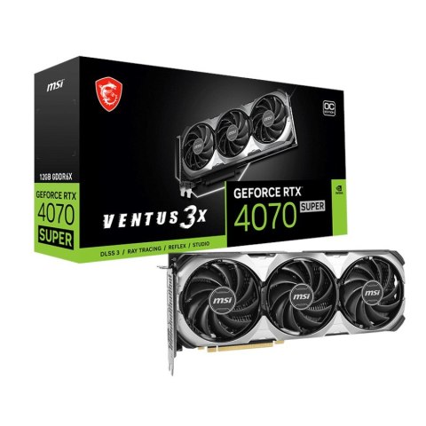 MSI Karta graf. MSI GeF RTX 4070 SUPER 12G VENTUS 3X OC (WYPRZEDAŻ) MSI Karta graf. MSI GeF RTX 4070 SUPER 12G VENTUS 3X OC (WYPRZEDAŻ)