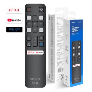 SAVIO SAVIO PILOT UNIWERSALNY/ZAMIENNIK DO TV TCL-SMART TV RC-23