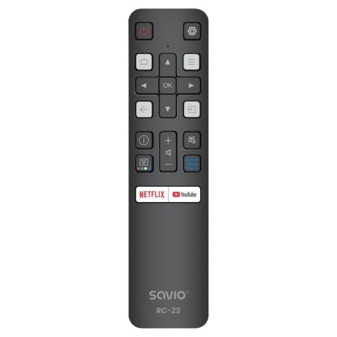 SAVIO SAVIO PILOT UNIWERSALNY/ZAMIENNIK DO TV TCL-SMART TV RC-23 SAVIO SAVIO PILOT UNIWERSALNY/ZAMIENNIK DO TV TCL-SMART TV RC-23