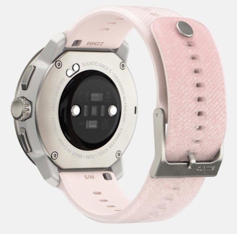 Suunto Zegarek sportowy Suunto Race S Powder Pink AMOLED 45mm Szary