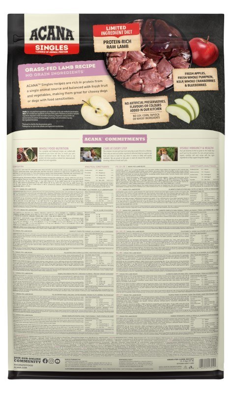 ACANA ACANA Grass-fed Lamb 11,4kg ACANA ACANA Grass-fed Lamb 11,4kg