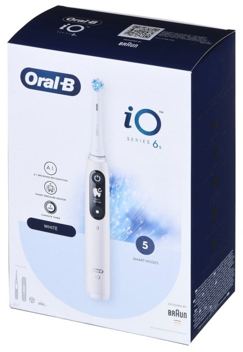 Braun Braun Oral-B Szczoteczka elektrycz iO6 Series Biała Braun Braun Oral-B Szczoteczka elektrycz iO6 Series Biała