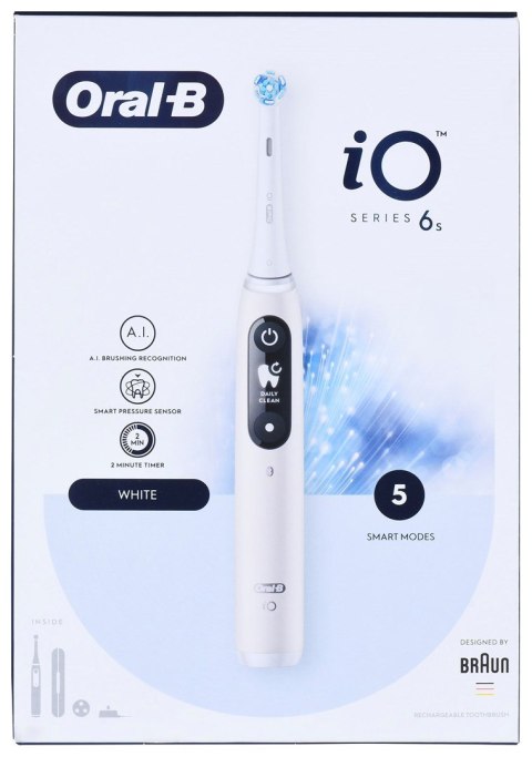 Braun Braun Oral-B Szczoteczka elektrycz iO6 Series Biała Braun Braun Oral-B Szczoteczka elektrycz iO6 Series Biała