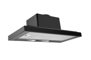 CIARKO Okap teleskopowy CIARKO SL-NT 60 Glass Czarny (600mm, kolor czarny, front czarne szkło)