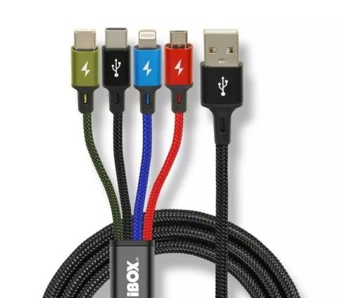 IBOX KABEL I-BOX USB 4W1 2XUSB-C, MICROUSB, LIGHTNING IBOX KABEL I-BOX USB 4W1 2XUSB-C, MICROUSB, LIGHTNING
