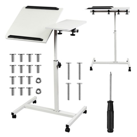 Maclean MACLEAN MOBILNE BIURKO/STAND NA LAPTOP, BIAŁE, REGULACJA WYSOKOŚĆ 59-89CM, MAX. 30KG MC-121 W Maclean MACLEAN MOBILNE BIURKO/STAND NA LAPTOP, BIAŁE, REGULACJA WYSOKOŚĆ 59-89CM, MAX. 30KG MC-121 W