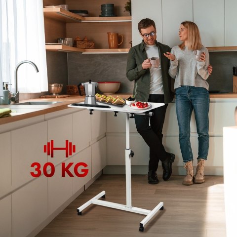 Maclean MACLEAN MOBILNE BIURKO/STAND NA LAPTOP, BIAŁE, REGULACJA WYSOKOŚĆ 59-89CM, MAX. 30KG MC-121 W Maclean MACLEAN MOBILNE BIURKO/STAND NA LAPTOP, BIAŁE, REGULACJA WYSOKOŚĆ 59-89CM, MAX. 30KG MC-121 W