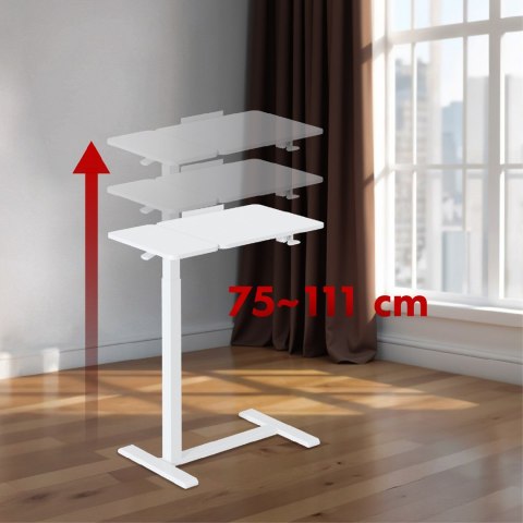 Maclean MACLEAN MOBILNE BIURKO/STAND NA LAPTOP, BIAŁE, REGULACJA WYSOKOŚCI 76-109CM, MAX. 30KG MC-120 W Maclean MACLEAN MOBILNE BIURKO/STAND NA LAPTOP, BIAŁE, REGULACJA WYSOKOŚCI 76-109CM, MAX. 30KG MC-120 W