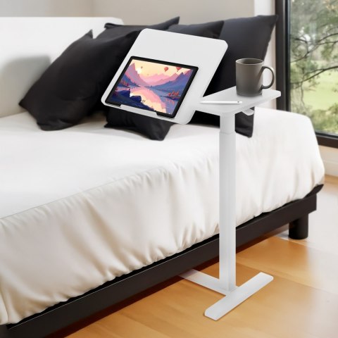 Maclean MACLEAN MOBILNE BIURKO/STAND NA LAPTOP, BIAŁE, REGULACJA WYSOKOŚCI 76-109CM, MAX. 30KG MC-120 W Maclean MACLEAN MOBILNE BIURKO/STAND NA LAPTOP, BIAŁE, REGULACJA WYSOKOŚCI 76-109CM, MAX. 30KG MC-120 W