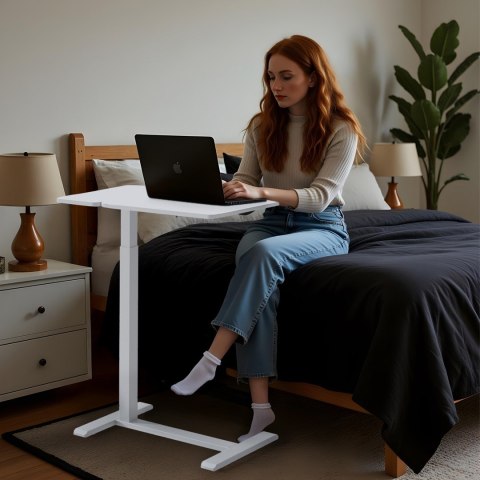 Maclean MACLEAN MOBILNE BIURKO/STAND NA LAPTOP, BIAŁE, REGULACJA WYSOKOŚCI 76-109CM, MAX. 30KG MC-120 W Maclean MACLEAN MOBILNE BIURKO/STAND NA LAPTOP, BIAŁE, REGULACJA WYSOKOŚCI 76-109CM, MAX. 30KG MC-120 W