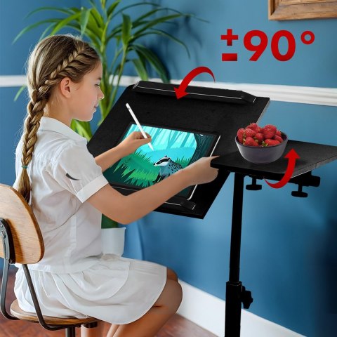 Maclean MACLEAN MOBILNE BIURKO/STAND NA LAPTOP, CZARNE, REGULACJA WYSOKOŚC 59-89CM, MAX. 30KG MC-121 B Maclean MACLEAN MOBILNE BIURKO/STAND NA LAPTOP, CZARNE, REGULACJA WYSOKOŚC 59-89CM, MAX. 30KG MC-121 B