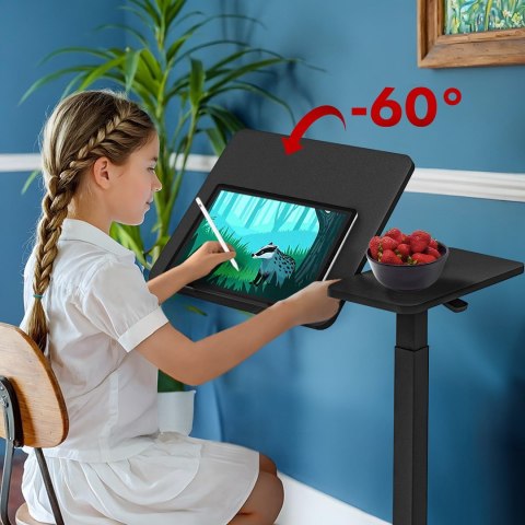 Maclean MACLEAN MOBILNE BIURKO/STAND NA LAPTOP, CZARNE, REGULACJA WYSOKOŚCI 76-109CM, MAX. 30KG MC-120 B Maclean MACLEAN MOBILNE BIURKO/STAND NA LAPTOP, CZARNE, REGULACJA WYSOKOŚCI 76-109CM, MAX. 30KG MC-120 B