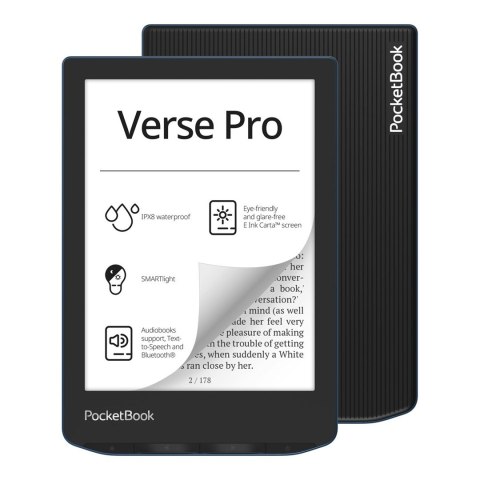 POCKETBOOK PocketBook Verse Pro (634) Niebieski (WYPRZEDAŻ)
