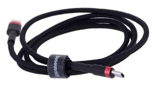 Baseus BASEUS KABEL USB-C DO USB-C CAFULE 60W 1M, CZARNY