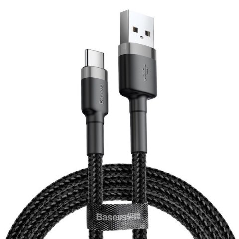 Baseus BASEUS KABEL USB DO USB-C CAFULE 3A 1M SZARO-CZARN Baseus BASEUS KABEL USB DO USB-C CAFULE 3A 1M SZARO-CZARN