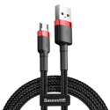 Baseus Kabel Baseus cafule CAMKLF-C91 (USB M - Micro USB M; 2m; kolor czarno-czerwony)