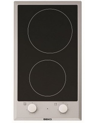 Beko Płyta ceramiczna Beko HDCC 32200 X (2 pola grzejne; kolor inox)