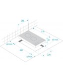 Beko Płyta ceramiczna Beko HDCC 32200 X (2 pola grzejne; kolor inox)