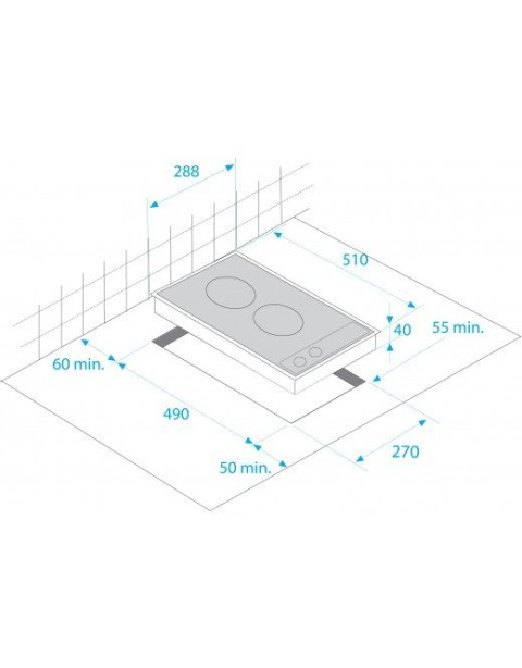 Beko Płyta ceramiczna Beko HDCC 32200 X (2 pola grzejne; kolor inox) Beko Płyta ceramiczna Beko HDCC 32200 X (2 pola grzejne; kolor inox)