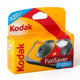 Kodak Kodak FUN SAVER Aparat fotograficzny jednorazowy z filmem kolorowym i FLASH z lampą błyskową, 400/27+12 klatek zdjęć