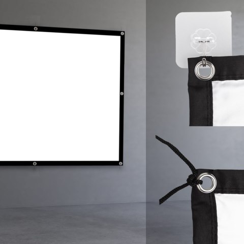 Maclean MACLEAN EKRAN PROJEKCYJNY 84", 175X131CM, , OBRAMOWANIE 25MM 4:3, HACZYKI DO NACIĄGU MC-166 Maclean MACLEAN EKRAN PROJEKCYJNY 84", 175X131CM, , OBRAMOWANIE 25MM 4:3, HACZYKI DO NACIĄGU MC-166