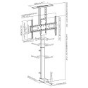 Maclean MACLEAN UCHWYT ELEKTRYCZNY WYSUWANY DO TV, TUYA, 37''-80'', VESA 600X400, MAX 60KG MC-866T