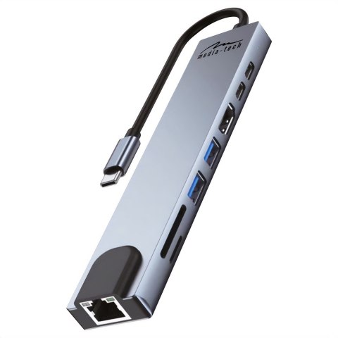 Media tech MEDIA-TECH HUB USB 8 IN 1 GIGA LAN HUB MT5046 Media tech MEDIA-TECH HUB USB 8 IN 1 GIGA LAN HUB MT5046