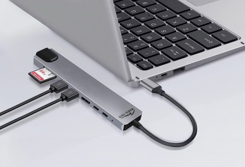 Media tech MEDIA-TECH HUB USB 8 IN 1 GIGA LAN HUB MT5046 Media tech MEDIA-TECH HUB USB 8 IN 1 GIGA LAN HUB MT5046