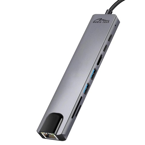 Media tech MEDIA-TECH HUB USB 8 IN 1 GIGA LAN HUB MT5046 Media tech MEDIA-TECH HUB USB 8 IN 1 GIGA LAN HUB MT5046