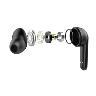 SAVIO SAVIO SŁUCHAWKI BEZPRZEWODOWE BLUETOOTH 5.3 Z MIKROFONEM, ANC, ENC, QC TWS-12
