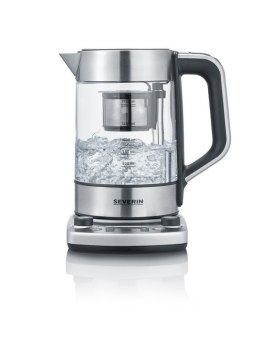 SEVERIN SEVERIN CZAJNIK ELEKTRYCZNY SZKŁO-STAL, REG. TEMPERATURY, SITKO DO HERBATY, AUT. PROGRAM, KONTROLER STRIX, 1,7L 3000W WK3422