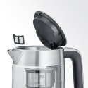 SEVERIN SEVERIN CZAJNIK ELEKTRYCZNY SZKŁO-STAL, REG. TEMPERATURY, SITKO DO HERBATY, AUT. PROGRAM, KONTROLER STRIX, 1,7L 3000W WK3422