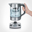 SEVERIN SEVERIN CZAJNIK ELEKTRYCZNY SZKŁO-STAL, REG. TEMPERATURY, SITKO DO HERBATY, AUT. PROGRAM, KONTROLER STRIX, 1,7L 3000W WK3422
