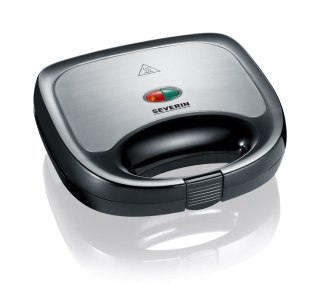 SEVERIN SEVERIN SANDWICH-TOSTER, STAL, PŁYTY Z POWŁOKĄ ANTYADHEZYJNĄ, ŁATWE CZYSZCZENIE, GUMOWE NÓŻKI, MOC 600W SA2969