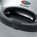 SEVERIN SEVERIN SANDWICH-TOSTER, STAL, PŁYTY Z POWŁOKĄ ANTYADHEZYJNĄ, ŁATWE CZYSZCZENIE, GUMOWE NÓŻKI, MOC 600W SA2969