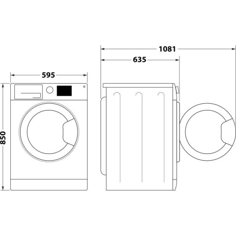 Whirlpool Pralko-suszarka WHIRLPOOL FFWDD 1076258 SV EE Whirlpool Pralko-suszarka WHIRLPOOL FFWDD 1076258 SV EE