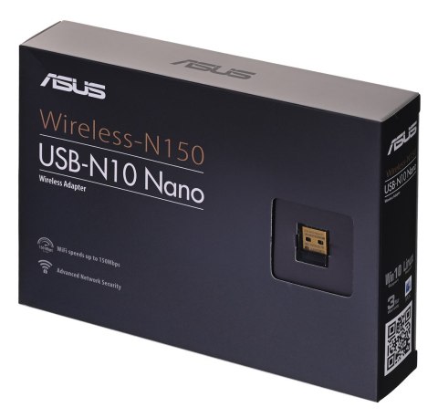 ASUS Karta sieciowa ASUS USB-N10 nano (USB 2.0) ASUS Karta sieciowa ASUS USB-N10 nano (USB 2.0)
