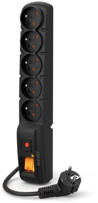 Acar Listwa zasilająca Acar F5 PRO (5m ; czarny)