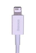 Baseus BASEUS KABEL SUPERIOR SERIES, 2.4A, 1M (BIAŁY)