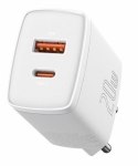 Baseus BASEUS ŁADOWARKA SIECIOWA USB, USB-C (BIAŁA)