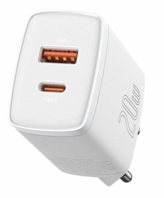 Baseus BASEUS ŁADOWARKA SIECIOWA USB, USB-C (BIAŁA)