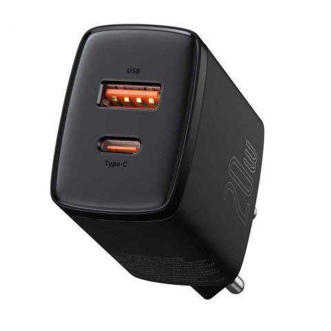 Baseus BASEUS ŁADOWARKA SIECIOWA USB, USB-C (CZARNA) Baseus BASEUS ŁADOWARKA SIECIOWA USB, USB-C (CZARNA)