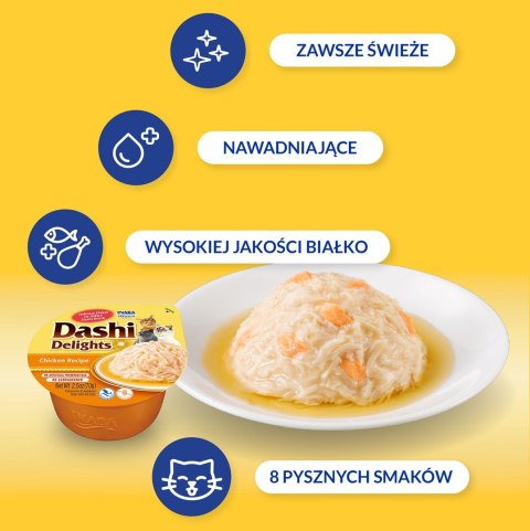 INABA INABA Dashi Delights Kurczak - Przysmak dla kotów - 70g INABA INABA Dashi Delights Kurczak - Przysmak dla kotów - 70g